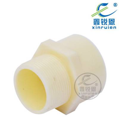 鑫锐恩供应ABS外丝接头abs外丝直通DN15-50防腐耐酸 可定制