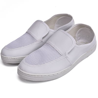 透气防尘鞋白色网面静电无尘鞋舒适防滑工作鞋