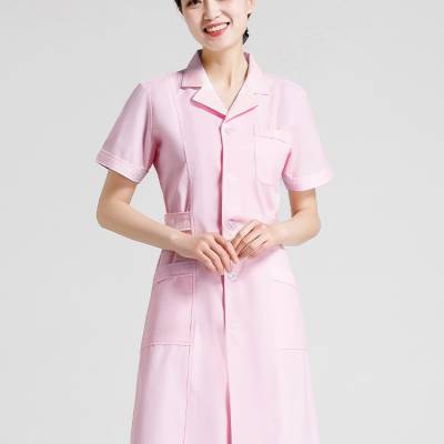 护士服长袖女冬装粉色白大褂夏季短袖蓝色药店工作服