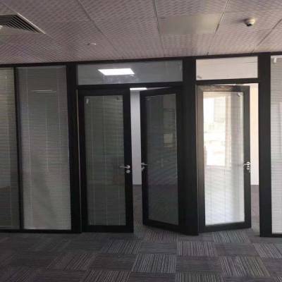 深圳西乡办公室玻璃隔墙 办公室铝合金玻璃隔断 屏风隔断厂家