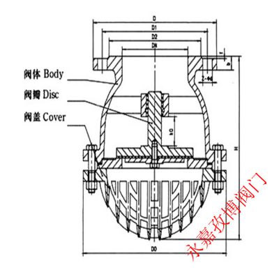 水上式底阀原理示意图图片