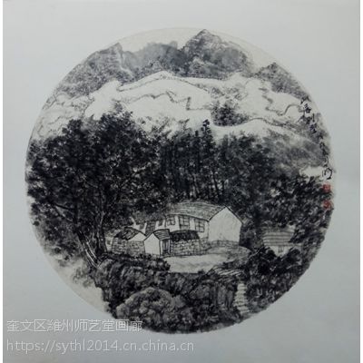 张世明老师国画小品水墨山水画精品