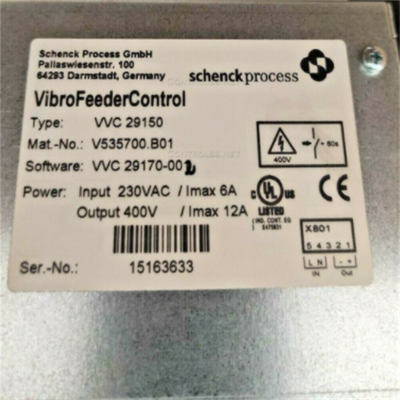  Schenck ProcessVVC29150 V535703.B01