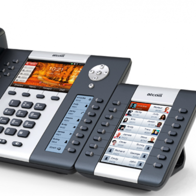 atcom简能A68网络IP电话机IMS云固定办公电话机适用电信移动联通云IP固话业务32线SIP账号4.3英寸彩屏