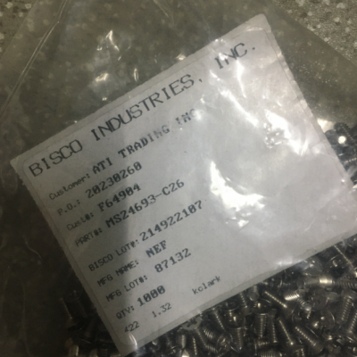 供应 bisco Industries 螺钉 MS24693-C26g
