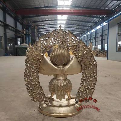 迦楼罗鸟铜像摆件纯铜铸造大型藏传佛教铸铜12米大鹏金刚密宗佛像