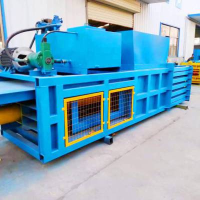 废旧木材 木屑打包机 家具加工厂木屑处理卧式液压打包机 旗峰机械