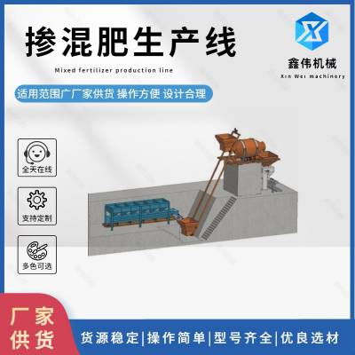 氮磷钾混掺肥设备 配方肥有机肥设备 掺混肥混合配料包装设备