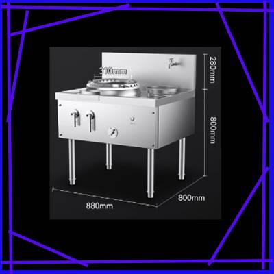 猛火灶大锅灶商用厨房设备 学校餐厅后厨 酒店食堂 排烟 安装 定制