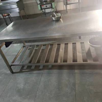 北京海淀区供应304不锈钢桌子 不锈钢双层工作台厂家订做批发