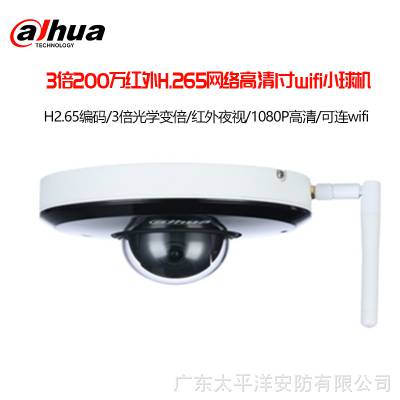 大华3倍200W红外H265网络高清1寸wifi小球机DH-SD-1A1203UE-GN-WD