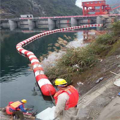 水库漂浮物处理器 湖泊水面垃圾拦污珊 电站使用浮筒 翔宇