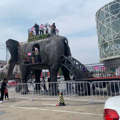 暖场活动商场房地产方案机械大象租赁巡游载人机械大象出租