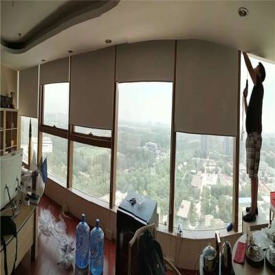 北京办公卷帘 办公窗帘安装 上门测量安装
