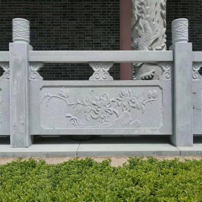 花岗岩栏杆浮雕图案花岗岩石栏杆订购厂家