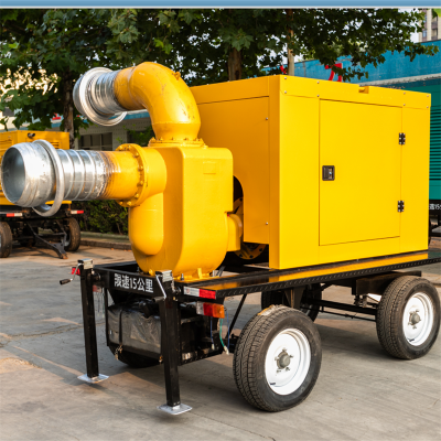 大块地灌溉用10寸水泵拖拉机配套离心压井泵1500方自吸式