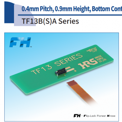 广濑HIROSE 0.4MM 间距 FPC连接器TF13BA-6S-0.4SH(800)供应