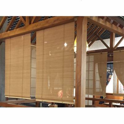 茶室竹帘窗帘 火锅店竹帘窗帘 竹帘隔断 上门测量