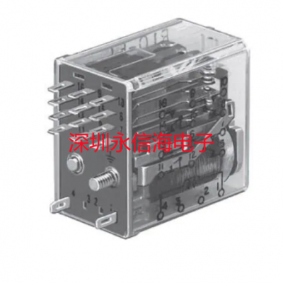 TE Connectivity R10-E1P6-V430工业继电器 6PDT 3A 24VDC 430Ohm GENPURPOSE RELAY