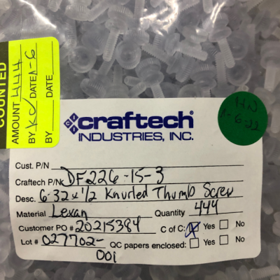 优势供应 CRAFTECH 螺钉 DF226-15-3