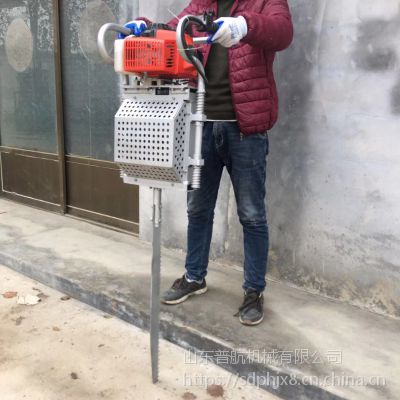 手持式汽油伐树机 普航新型加长铲式起苗机 汽油导板式挖树机