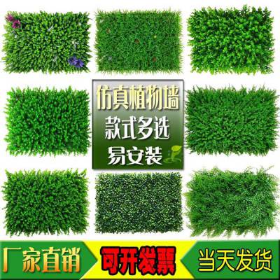 广东厂家批发仿真植物绿植墙背景墙塑料草皮门店外墙围栏装饰假草