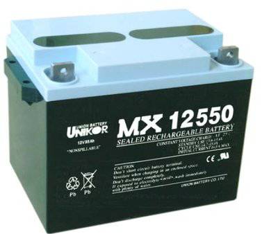 UNION友联蓄电池MX12550太阳能12V5***计算机银行路灯铁路通讯照明