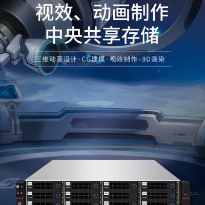 鑫云（Singstor）SS320G-12R光纤共享磁盘阵列 三维动画设计、CG建模中央网络存储