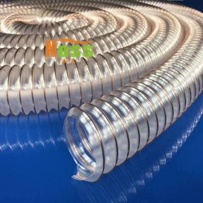 工业吸尘器软管 直径180mmPU钢丝软管 塑胶钢丝管