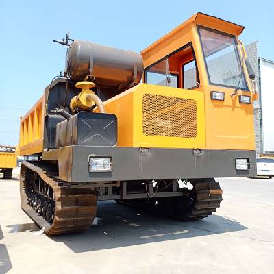 6吨自卸履带拉货车 山地陡坡履带运输机 久恒带自卸履带搬运车