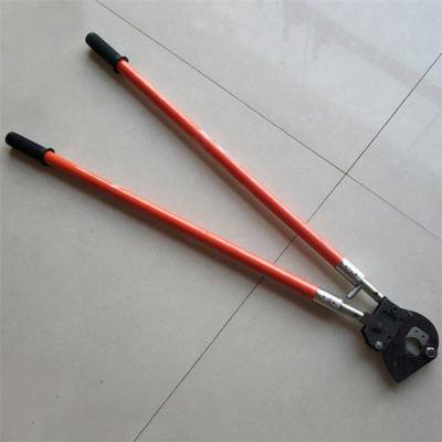 电力施工剪线钳手动线缆剪棘轮剪刀绝缘电缆剪电工断线剪线