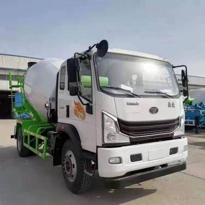 水泥4方搅拌车 断气刹加厚罐体建筑建房 宏晟重工