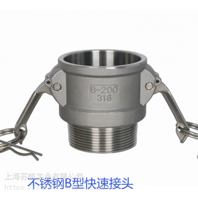 标准304/316不锈钢B型快速接头1/2