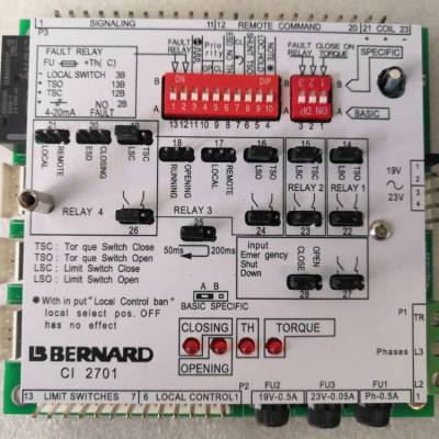 BERNARD CI2701伯纳德执行机构逻辑控制板主板