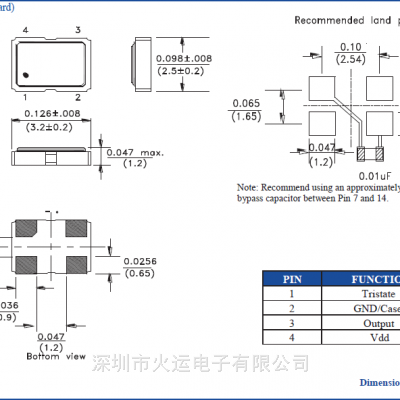 33.3333MHz ASE3-33.3333MHZ-L-C-T 1.8V Abracon振荡器 3225贴片晶振