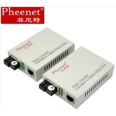 菲尼特光纤收发器接线视频单模光纤收发器双口光纤收发器