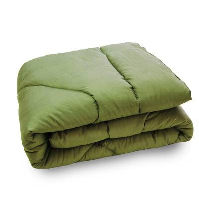210*150cm防汛救灾棉被学生训练学校宿舍被子绿色热熔棉被