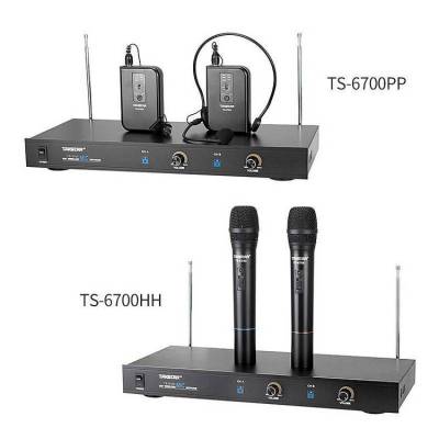 得胜TAKSTAR TS-6700 无线话筒一拖二手持领夹头戴会议麦克风