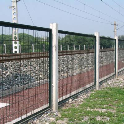 镀锌浸塑框架护栏网 铁路护栏防护栅栏 高铁线路隔离栅围栏