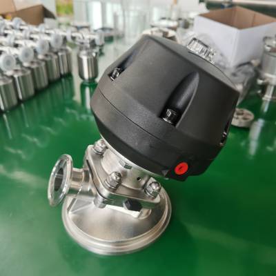 不锈钢气动卫生级罐底隔膜阀制药级管道安装无滞留