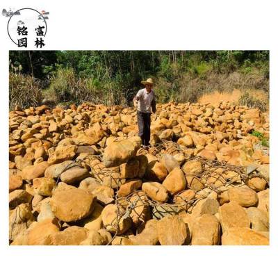 芜湖黄蜡石 园林石景观石 吨位黄蜡石产地