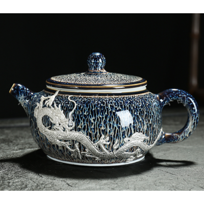 锡合金茶具配件 创意银龙陶瓷茶杯配件加工定制