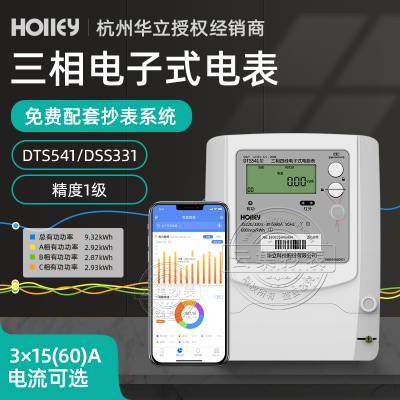 杭州华立DSS531三相三线高压有功电能表 3*100V 3*1.5(6)A