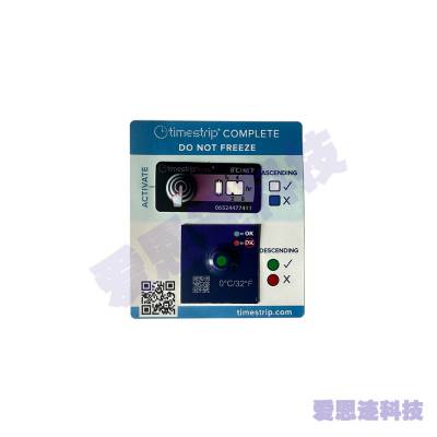 Timestrip，0-8°C度温度监控标签，温度范围监控标签