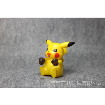 定制搪胶宠物小精灵皮卡丘手办pokemon 生日礼品公仔手办 价格 厂家 中国供应商