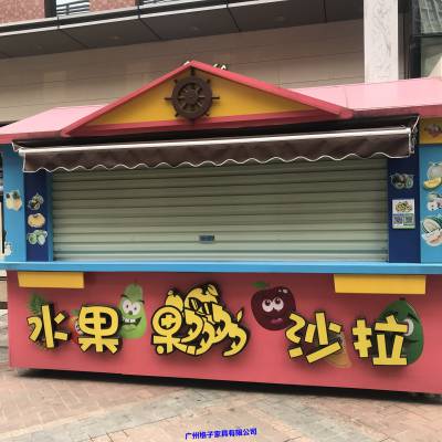 美食街小吃餐车，商业街饮品售货亭，广场烧烤售卖车