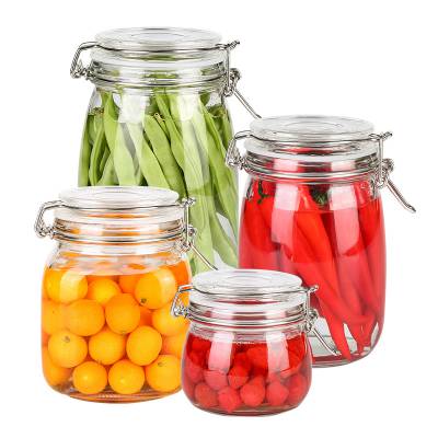 ƿ Glass storage jar