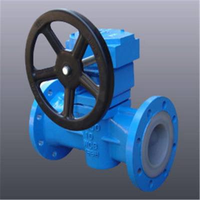 苏州市X43F46-16C DN150 衬氟旋塞阀 衬里旋塞阀