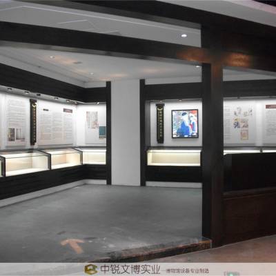 文物博物馆展柜定制 中锐静电喷涂冷轧钢板展示柜定做