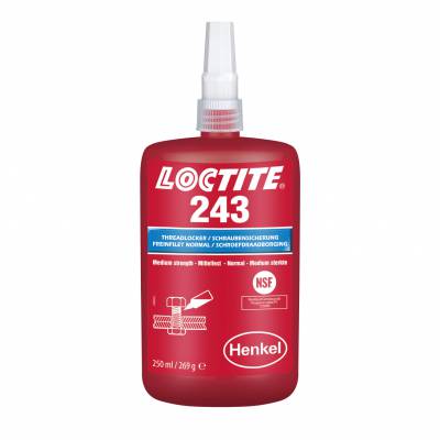 中强度溶油性LOCTITE/乐泰 螺纹锁固胶-高粘度中强度型 243 蓝色乐泰242